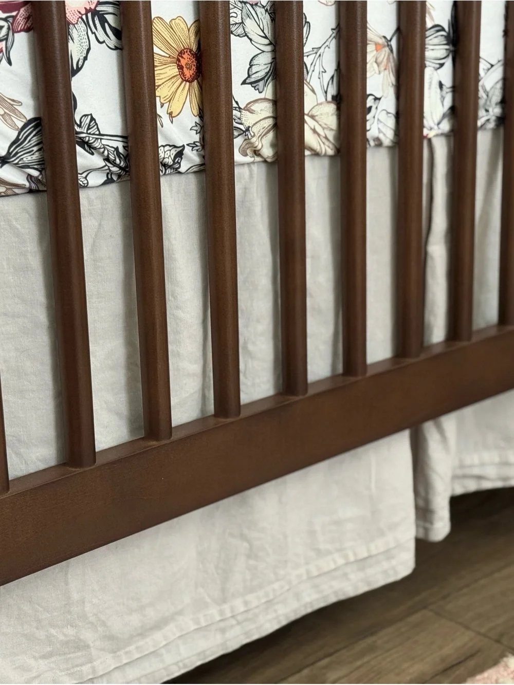 Petit Pehr Baby Organic Linen/Cotton Crib Skirt